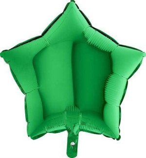 Balon Foliowy - Gwiazda Zielona 46 cm Grabo