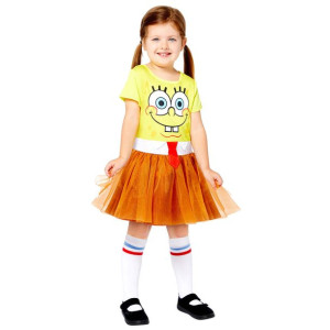 Strój, Kostium przebranie Spongebob dla dziewczynki 6-8 lat
