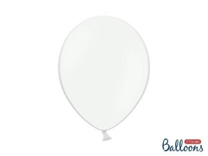Balony Strong, Pastelowe Białe, 30cm, 50 szt.