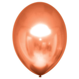 Balony lateksowe Decorator Satin Luxe Chrome Bursztynowe 28cm, 50 szt.