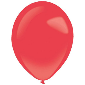 Balony lateksowe Decorator Pastelowe Czerwone 28cm, 50 szt.