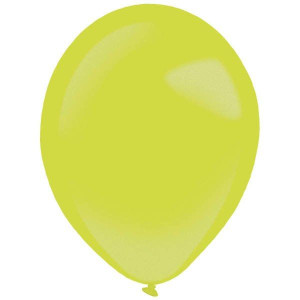 Balony lateksowe Decorator metaliczne Jasno Zielone 35cm, 50 szt.
