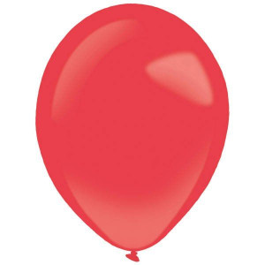 Balony lateksowe Decorator Pastelowe czerwone 35cm, 50 szt.