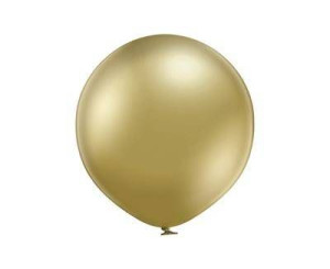 Balony Lateksowe okrągłe złote chrom 60cm, 2 szt.