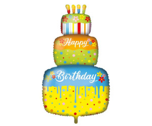 Balon foliowy TORT kolorowy, 95 cm