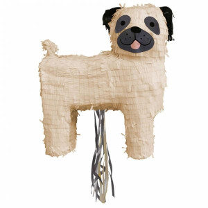 Piniata Urodzinowa Mops Piesek, 34x37x14 cm Spadające Prezenty