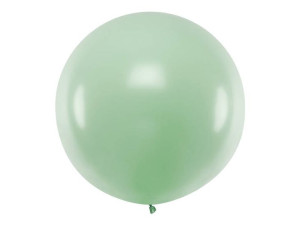 Balon Gigant 1m, okrągły, Pastel Pistachio, pistacjowe