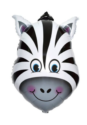 Balon foliowy Zebra, 61x91 cm