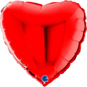 Balon Foliowy - Czerwone Serce 56cm, Grabo