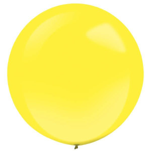 Balony lateksowe Decorator Pastelowe Żółte, 61cm, 4 szt.