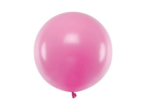 Balon Gigant, pastelowy fuksjowy różowy 60 cm