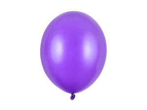 Balony Strong, Metaliczne Fioletowe 30cm, 100 szt.
