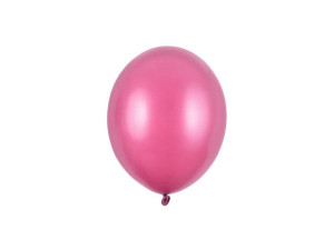 Balony Strong małe, Metaliczne ciemno Różowe 12cm, 100 szt.