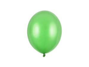 Balony Strong, Metaliczne zielone, 30cm, 10 szt.