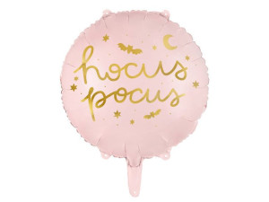 Balon foliowy Hocus Pocus, halloween 45 cm, różowy