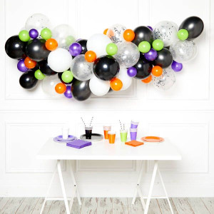 Girlanda balonowa na Halloween, zestaw 70 balonów