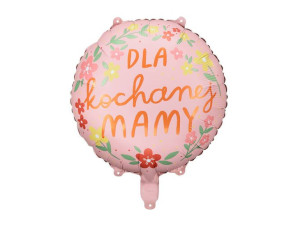 Balon foliowy ''Dla kochanej mamy'', 45 cm