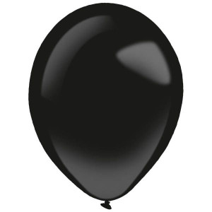 Balony Decorator Fashion Jet Black Czarne, 12cm, 100 szt.