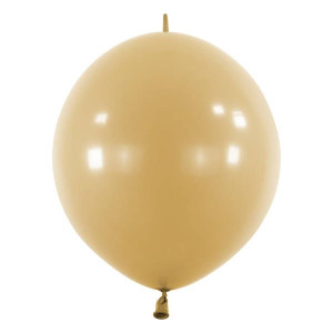 Balony E-Link Pastel Mocha brąz z łącznikiem, 30cm, 50 szt.