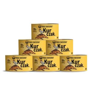Pakiet Paka Zwierzaka Monoproteinowa Mokra Karma Dla Kota z Kurczakiem 6 x