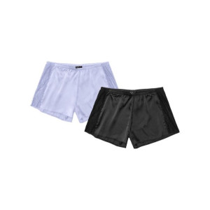 Bonprix 2 Szt Satynowe Spodenki Na Gumie Z Koronką 40-42 931331
