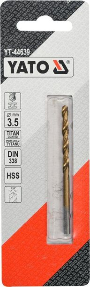 Wiertło Do Metalu Hss-tin 3,5 Mm Yt-44639 Yato