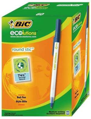 Długopis Round Stick ECO BIC niebieski