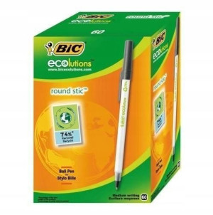 Długopis Round Stick ECO BIC czarny