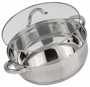 Garnek Niski Rondel 30cm 7,5l Stalowy Gaz Indukcja