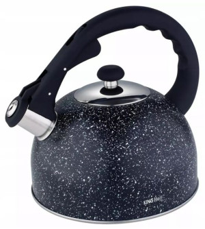 Czajnik Stalowy Na Gaz Indukcja 2,6 L Z Gwizdkiem