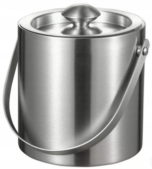 Wiaderko Pojemnik Na Lód Lodu Stalowe 1,5 L Duży