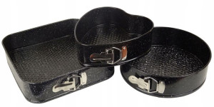 Tortownica 3x Blacha Forma Do Pieczenia Ciast Tort