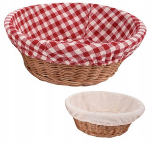 Koszyk rattan okrągły na pieczywo chleb 22 cm