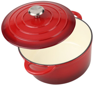 Garnek 26 cm emaliowany żeliwny 4,6L indukcja gaz