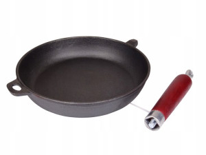 Patelnia Żeliwna głęboka ciężka 20cm Indukcja