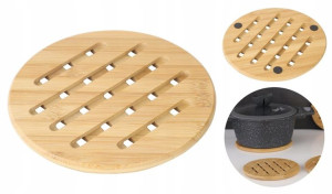 Mata Podkładka Podstawka Pod Garnek Bambusowa 18cm