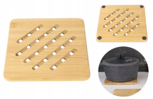 Mata Podkładka Podstawka Pod Garnek Bambusowa 15cm