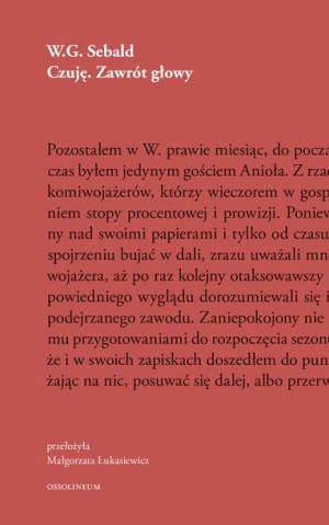 Czuję Zawrót Głowy Sebald W G Sebald Książka