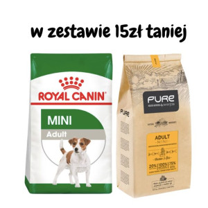 ROYAL CANIN Mini Adult 2kg + PURE Brave mini 2kg