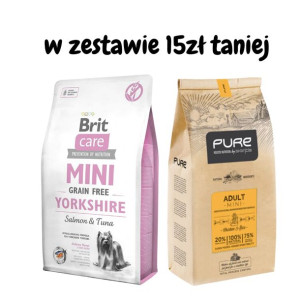 BRIT CARE Mini Grain-Free Yorkshire 2kg + PURE Brave mini 2kg