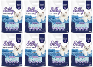 Żwirek silikonowy dla kota Silky 8x 3,8L