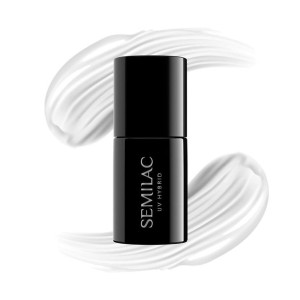 001 Lakier hybrydowy UV Hybrid Semilac Strong White 7ml