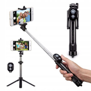 Kij Selfi Ze Statywem Tripod Trójnóg Na Telefon