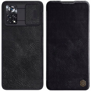 Nillkin Qin etui do Xiaomi Poco X4 Pro 5G Czarne