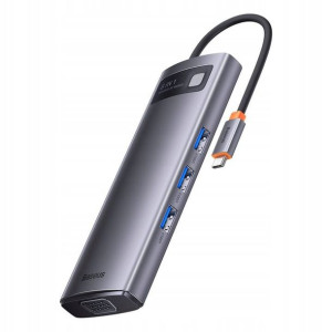 Stacja dokująca HUB Baseus Metal Gleam Series 8w1