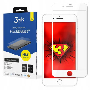 Szkło Hybr 3MK FlexibleGlass Max iPhone 7/8 Białe
