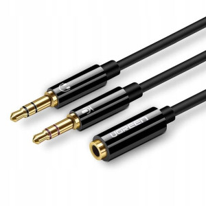 Ugreen rozdzielacz AV140 mini jack AUX 20cm 20898
