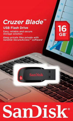 Pendrive SanDisk Cruzer Blade SDCZ50-016G-B35 16GB