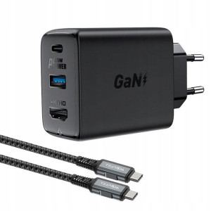 Acefast 2w1 ładowarka sieciowa GaN 65W USB Typ C