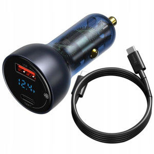 Baseus ładowarka USB C 65W 5A SCP LCD TZCCKX-0G